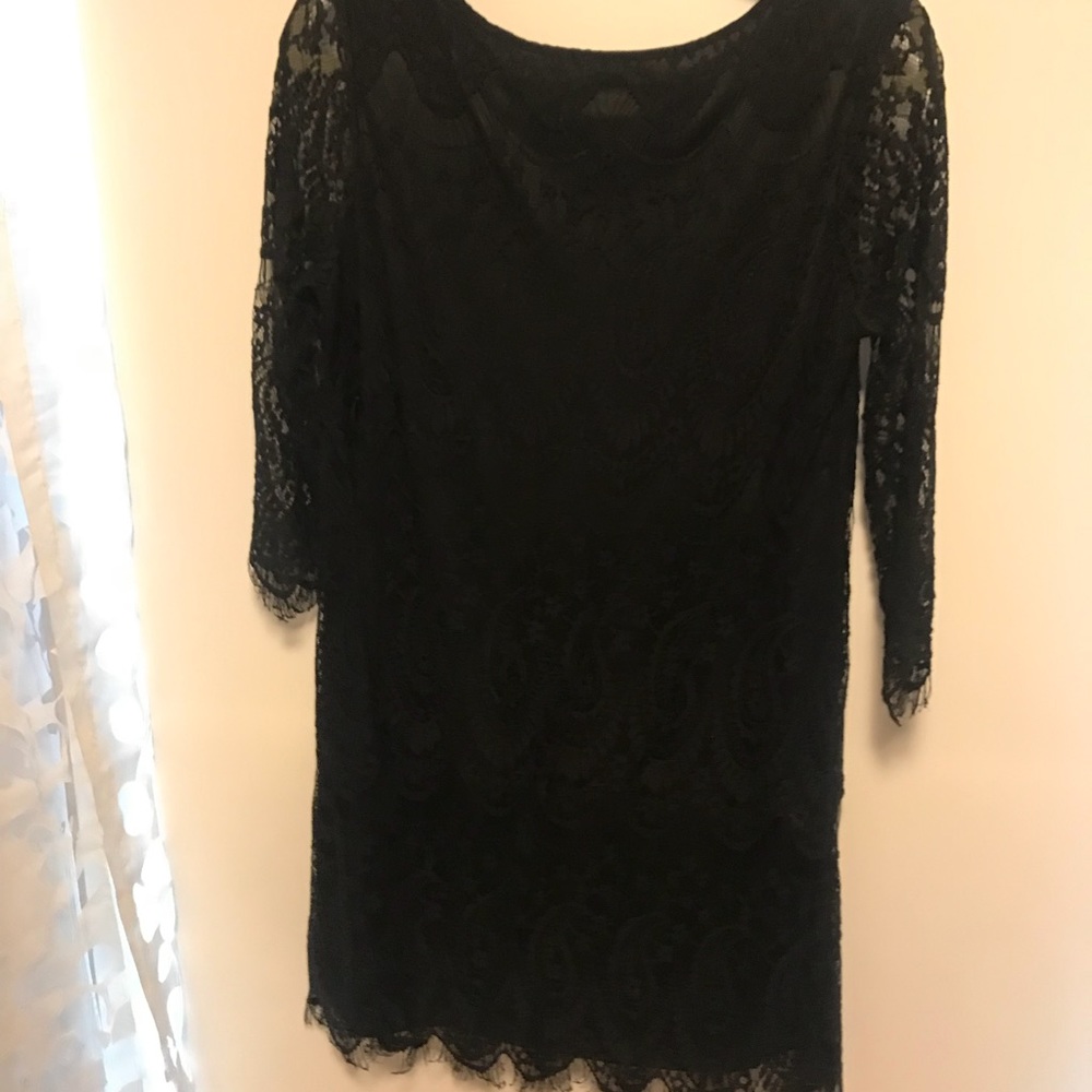 Lace dress with lace sleeves